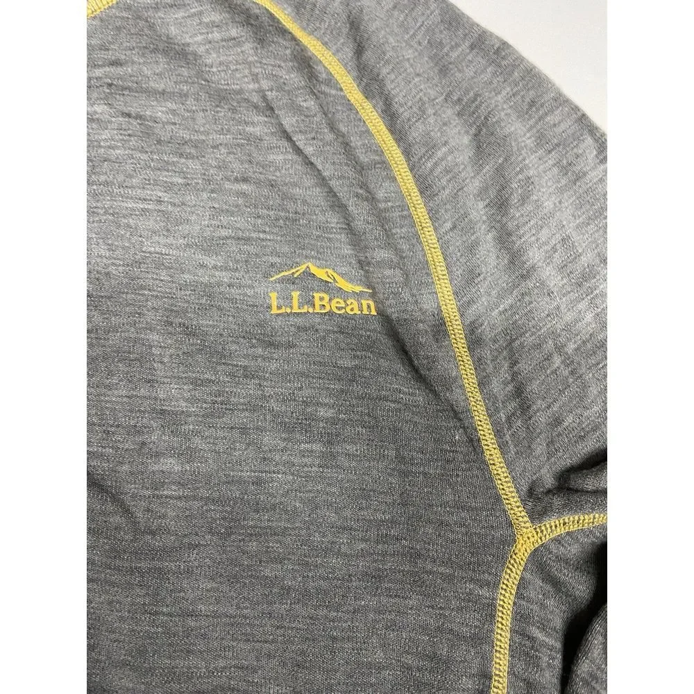 LL Bean Baselayer XXL 100% Merino Wool Cresta Midweight 250 Quarter Zip‎ Top